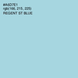 #A6D7E1 - Regent St Blue Color Image